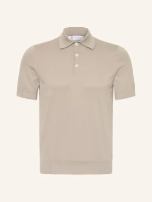Brunello Cucinelli Koszulka Polo Z Dżerseju beige