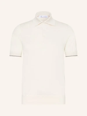 Brunello Cucinelli Koszulka Polo Z Dżerseju weiss
