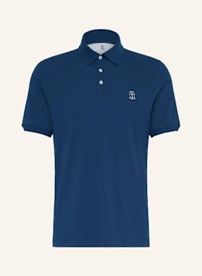 Brunello Cucinelli Koszulka Polo Z Piki blau