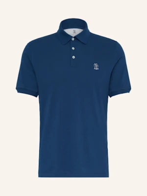 Brunello Cucinelli Koszulka Polo Z Piki blau