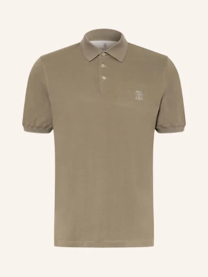 Brunello Cucinelli Koszulka Polo Z Piki gruen