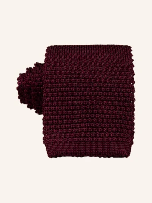 Brunello Cucinelli Krawat Z Dzianiny rot