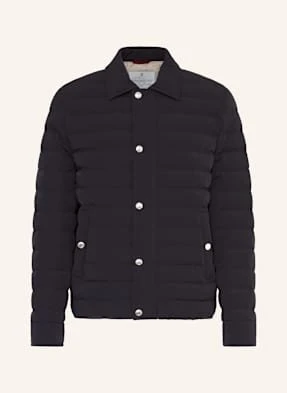 Brunello Cucinelli Lekka Kurtka Puchowa blau