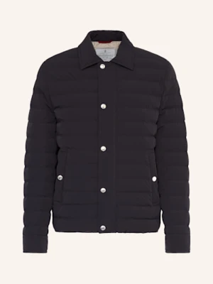 Brunello Cucinelli Lekka Kurtka Puchowa blau
