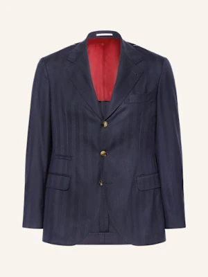 Brunello Cucinelli Marynarka Garniturowa Extra Slim Fit blau