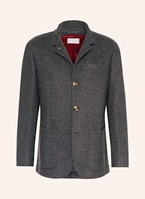 Brunello Cucinelli Marynarka Z Kaszmiru Regular Fit grau