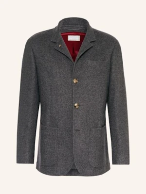 Brunello Cucinelli Marynarka Z Kaszmiru Regular Fit grau
