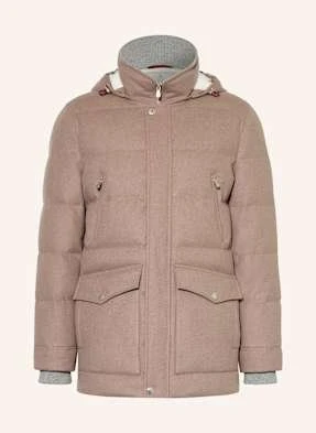 Brunello Cucinelli Parka Puchowa braun