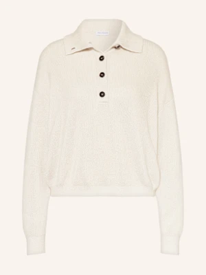 Brunello Cucinelli Sweter Collo Alto Z Błyszczącą Przędzą weiss
