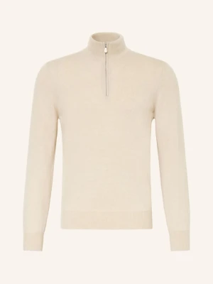 Brunello Cucinelli Sweter Typu Troyer Z Kaszmiru beige JASNOBRĄZOWY