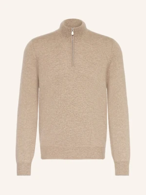 Brunello Cucinelli Sweter Typu Troyer Z Kaszmiru braun