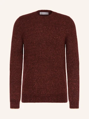 Brunello Cucinelli Sweter Z Bouclé Z Dodatkiem Alpaki rot