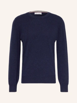 Brunello Cucinelli Sweter Z Kaszmiru blau GRANATOWY