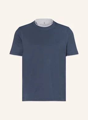 Brunello Cucinelli T-Shirt blau