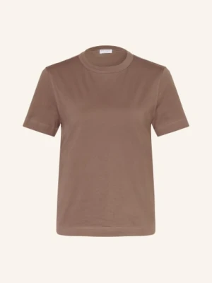 Brunello Cucinelli T-Shirt Z Obszyciem Ozdobnymi Kamykami braun