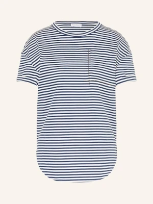 Brunello Cucinelli T-Shirt Z Obszyciem Ozdobnymi Kamykami weiss