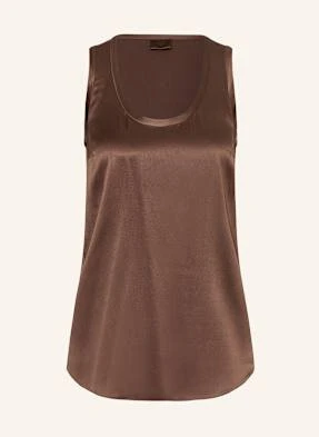 Brunello Cucinelli Top Z Jedwabiu braun