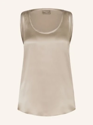 Brunello Cucinelli Top Z Jedwabiu braun