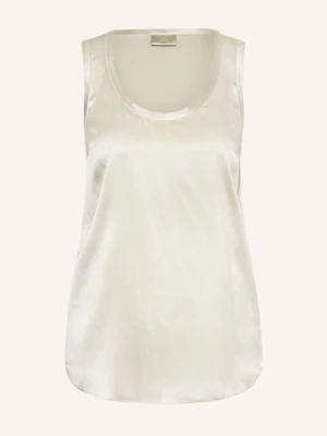 Brunello Cucinelli Top Z Jedwabiu silber