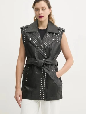 Bruuns Bazaar bezrękawnik skórzany