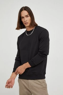 Bruuns Bazaar bluza męska kolor czarny melanżowa