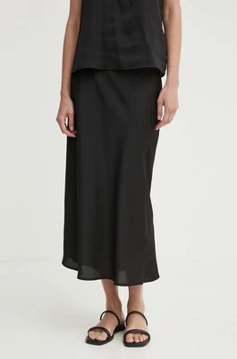 Bruuns Bazaar spódnica AcaciaBBJoane skirt kolor czarny maxi prosta BBW3909