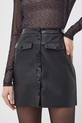 Bruuns Bazaar spódnica kolor czarny mini prosta