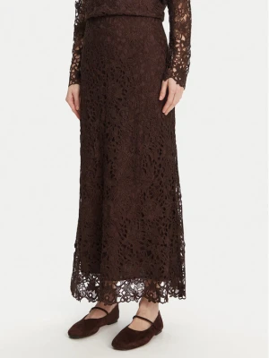 Bruuns Bazaar Spódnica midi Sago Joanelle BBW4518 Brązowy Regular Fit