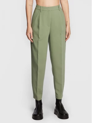 Bruuns Bazaar Spodnie materiałowe Cindy Sus Dagny BBW2393 Zielony Loose Fit