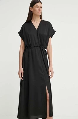 Bruuns Bazaar sukienka AcaciaBBGalina dress kolor czarny midi oversize BBW3908