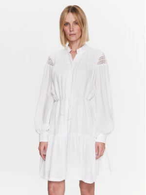 Bruuns Bazaar Sukienka codzienna Leora BBW3156 Biały Regular Fit