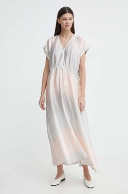 Bruuns Bazaar sukienka FadingBBGalina kolor beżowy maxi oversize BBW3844