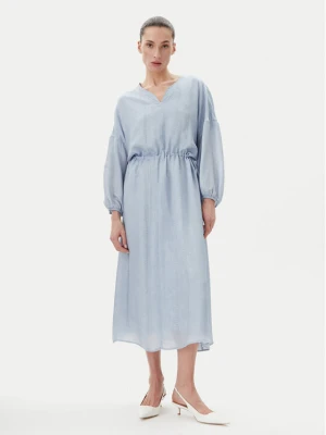 Bruuns Bazaar Sukienka letnia Sinapsis Cata BBW4441 Niebieski Loose Fit