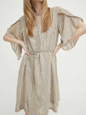 Bruuns Bazaar sukienka OdiaBBParez dress beżowy