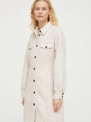 Bruuns Bazaar sukienka z domieszką wełny