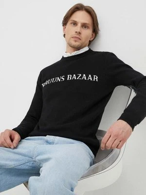 Bruuns Bazaar sweter Simon Nouveau męski kolor czarny lekki