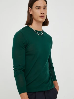 Bruuns Bazaar sweter wełniany zielony