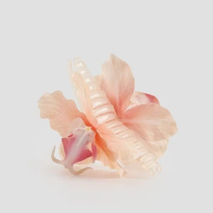 Brzoskwiniowa ozdobna spinka do włosów z orchideą House