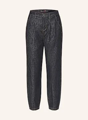 Buena Vista Jeansy Cropped Ballon blau