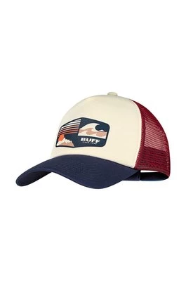 Buff czapka z daszkiem kolor beżowy wzorzysta 125363