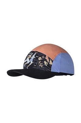 Buff czapka z daszkiem kolor czarny wzorzysta 133705
