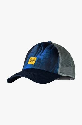 Buff czapka z daszkiem kolor granatowy wzorzysta 132830