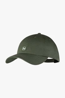 Buff czapka z daszkiem kolor zielony z aplikacją 131299