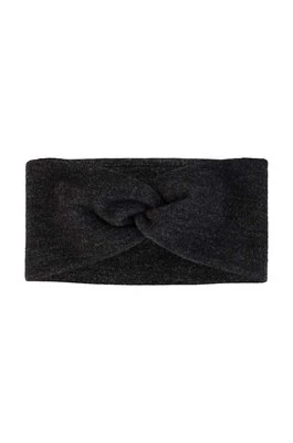 Buff opaska na głowę wełniana MERINO FLEECE kolor czarny 129451