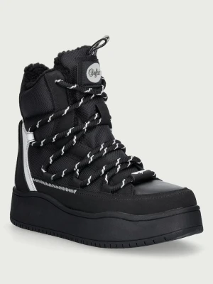 Buffalo Ariya Lace Up Warm Hi śniegowce damskie czarny