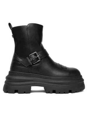 Buffalo Botki Dione Biker Boot Mid 1270127 Czarny