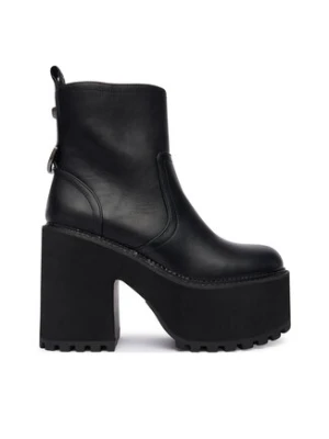 Buffalo Botki Killah Zip Boot Mid 1622374 Czarny