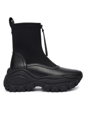 Buffalo Botki Lola Front Zip 1270140 Czarny