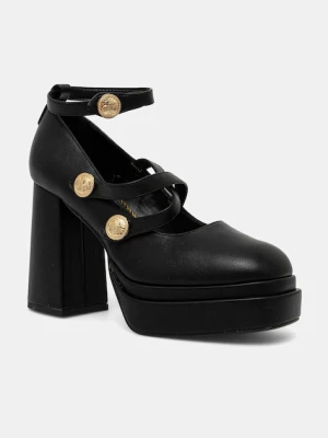 Buffalo czółenka May Mary Btn kolor czarny na słupku 1290212-BLK