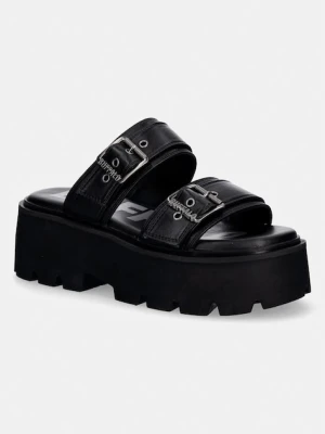 Buffalo klapki damskie Brake Two Strap czarny